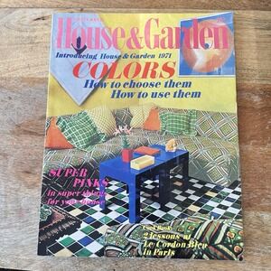 Vintage House & Garden Magazine September 1970 Color Theory w/ Advertising MCM